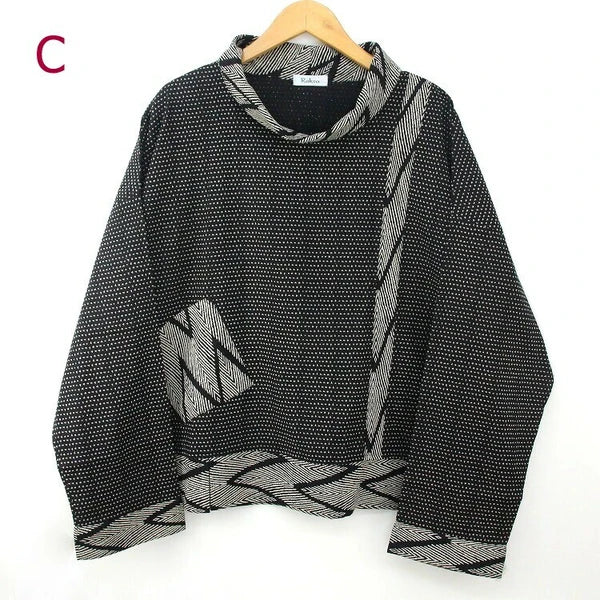 Raksa- Oversized Cotton Patchwork Blouse