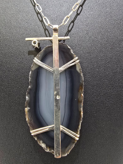 Dona Siebler - Dark And Stormy Pendant Necklace