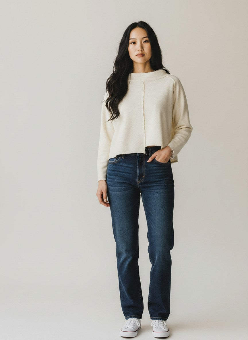 TINA Stephens - Whitney French Terry Seam Top