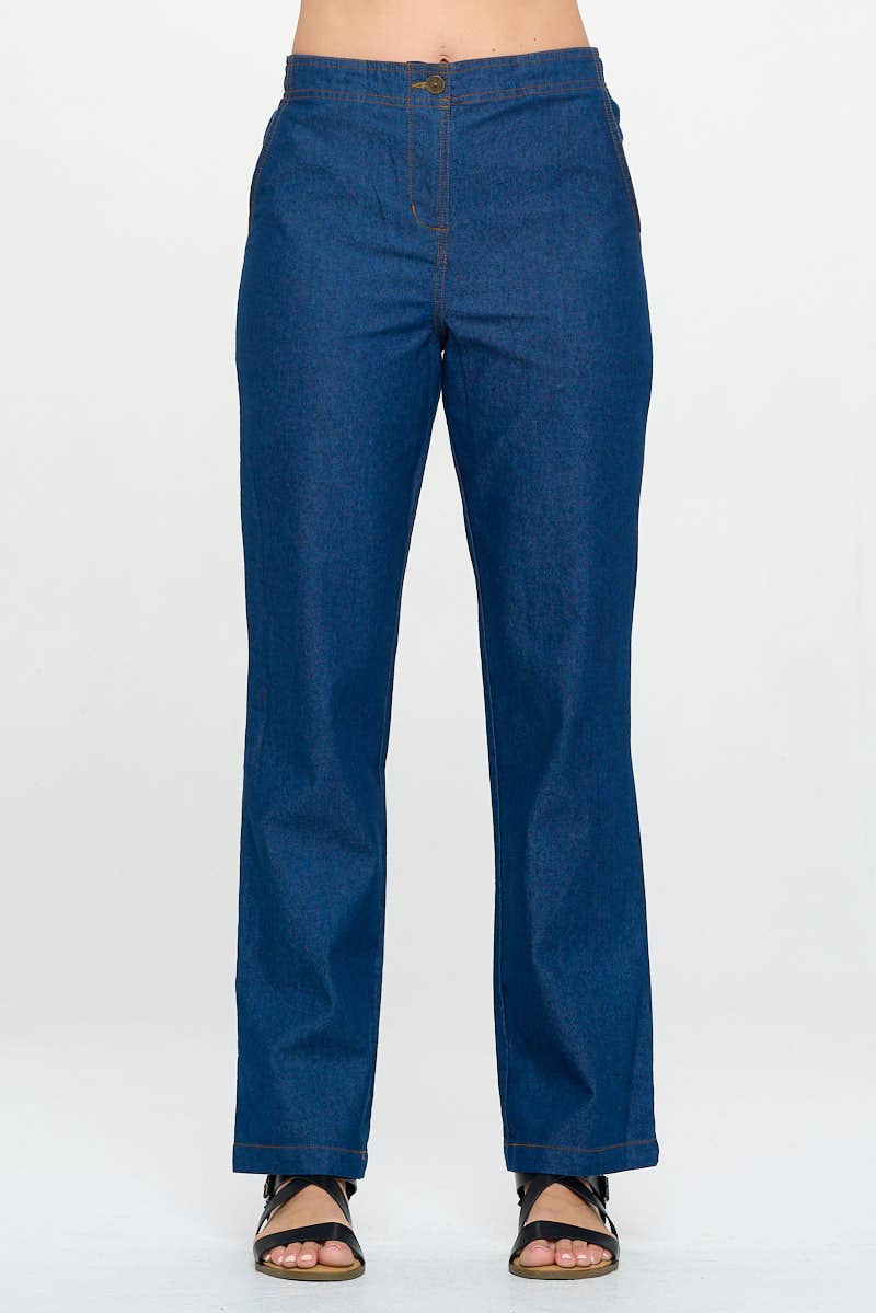 Focus Fashion - Knit Denim Pants