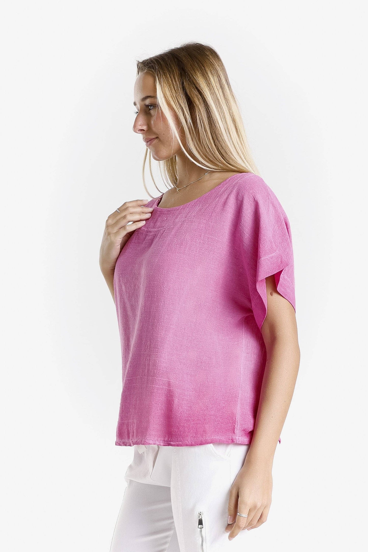 TINA Stephens - Gianna Top/Fuchsia
