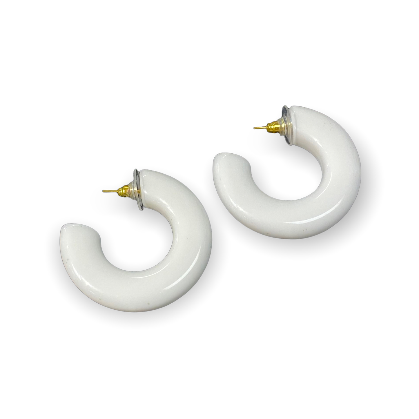 Atelier 1701 - White Loop Earrings