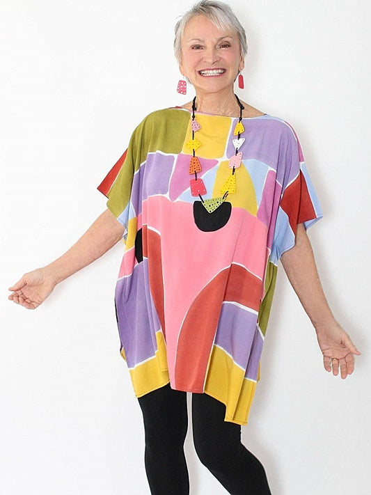 Sylca Designs - Colorful Masterpiece Blouse: S/M