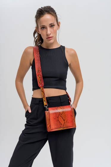 TENTROYA - Mini Chevy Bag: Orange/Red