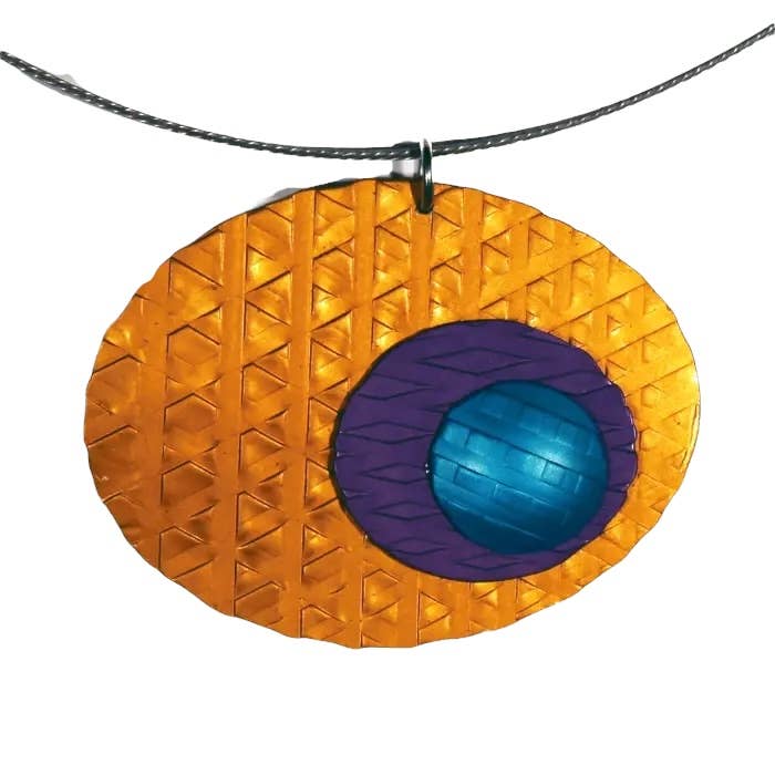 Q3 Art Inc. - Orb Necklace/ Orange