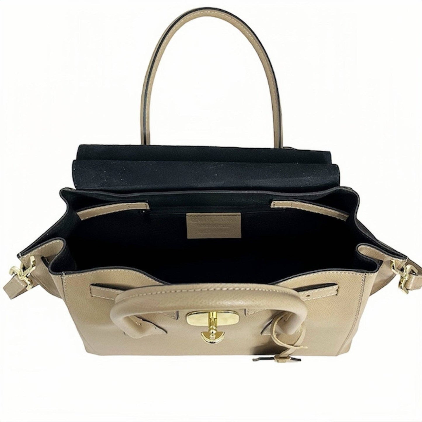 MODARNO - Genuine Saffiano Leather Bag/ Orange