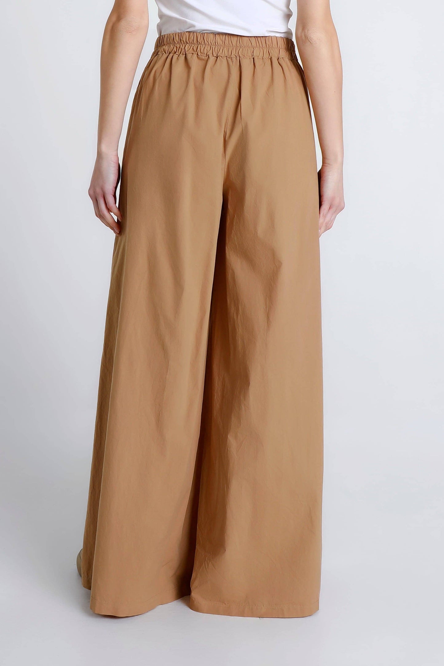 TINA Stephens - Eloise Wide Leg Cotton Poplin Pant