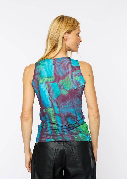 AMB Designs - Blue Lagoon - Florence Mesh Tank Top: M/L