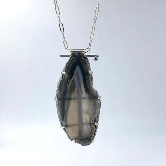 Dona Siebler - Dark And Stormy Pendant Necklace