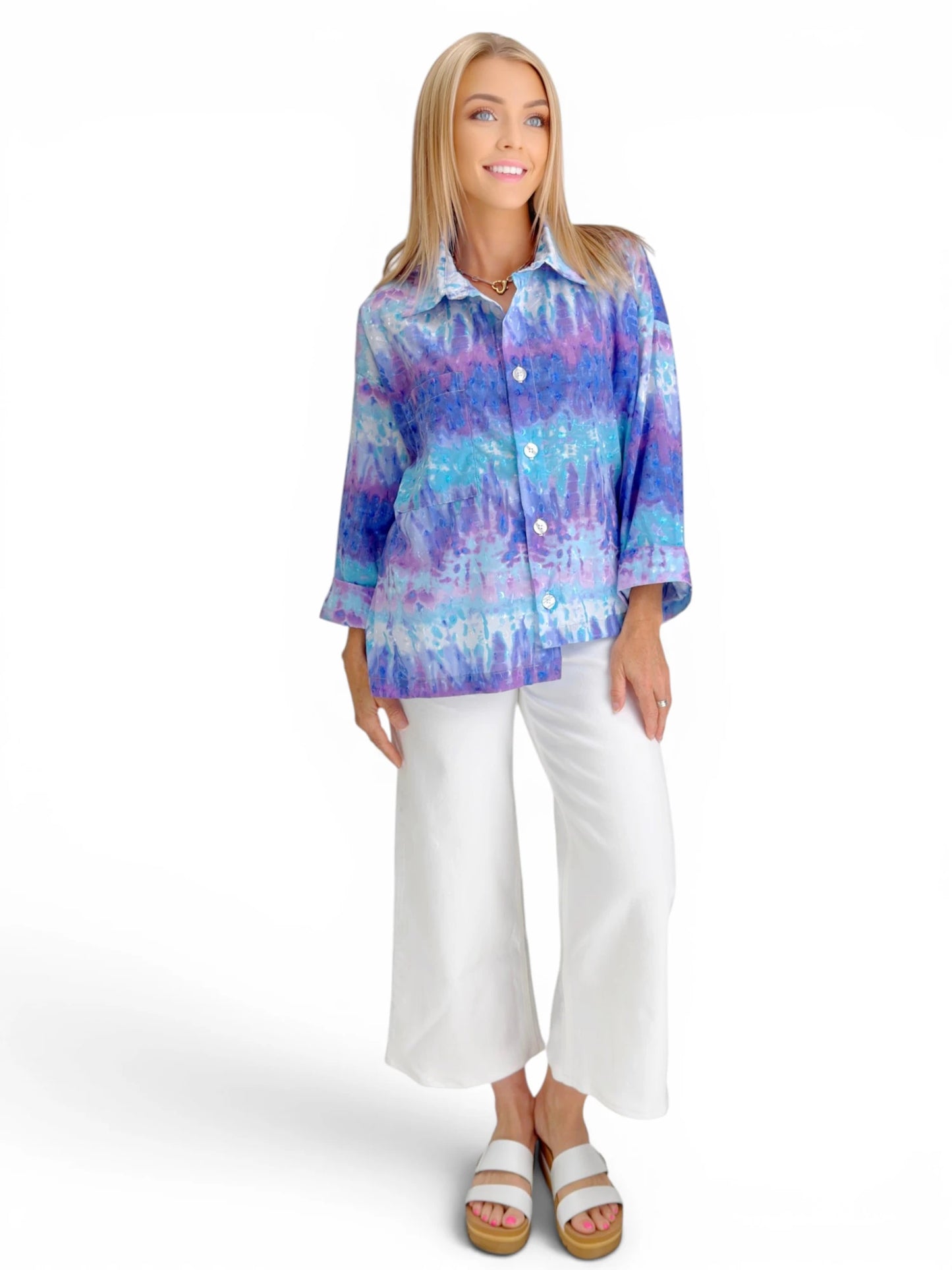 Dress to Kill- Hi-Lo Shirt- Tie Dye