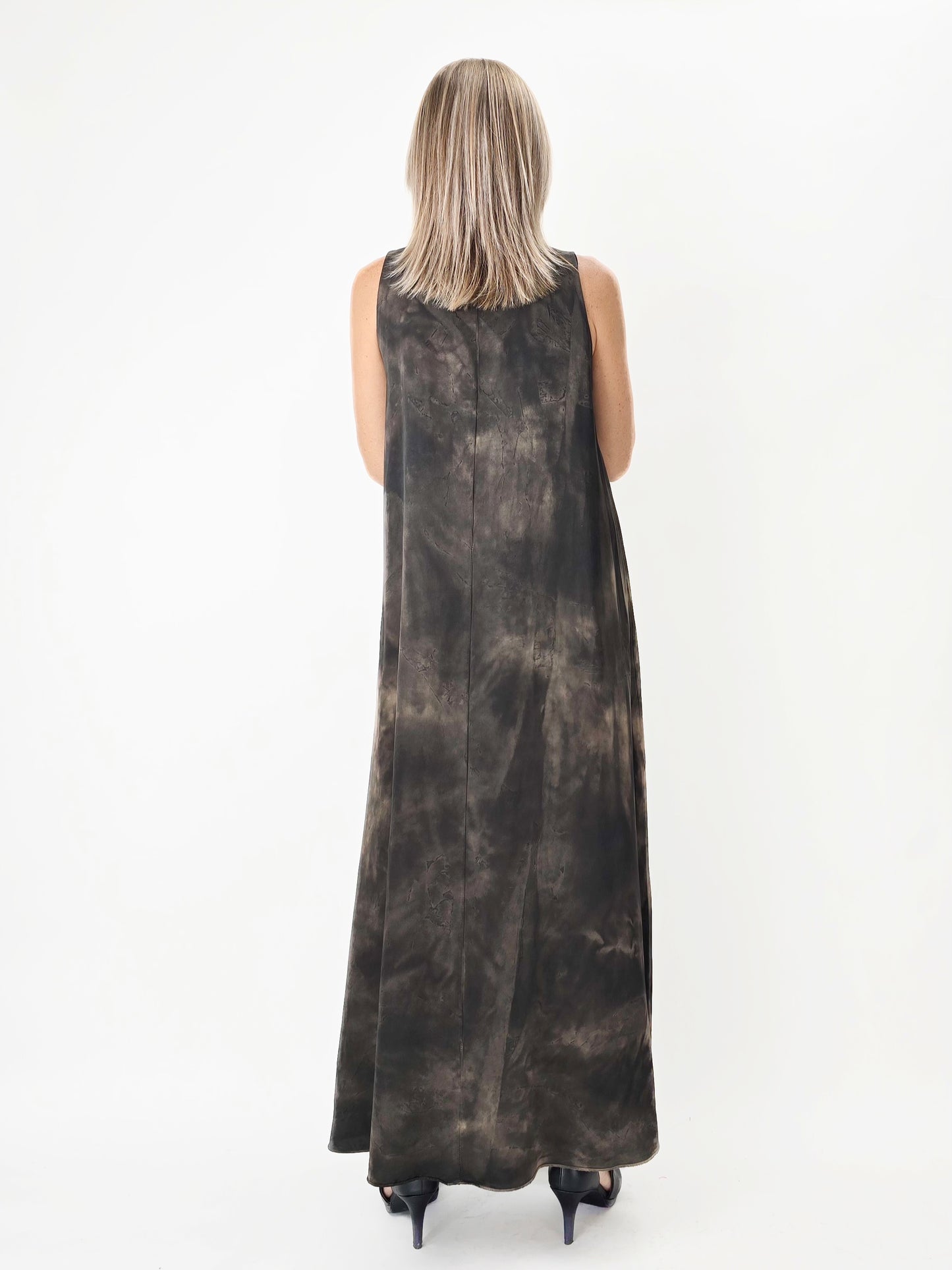 Narenee Designs- Hand-Dyed Silk Blend Maxi Dress