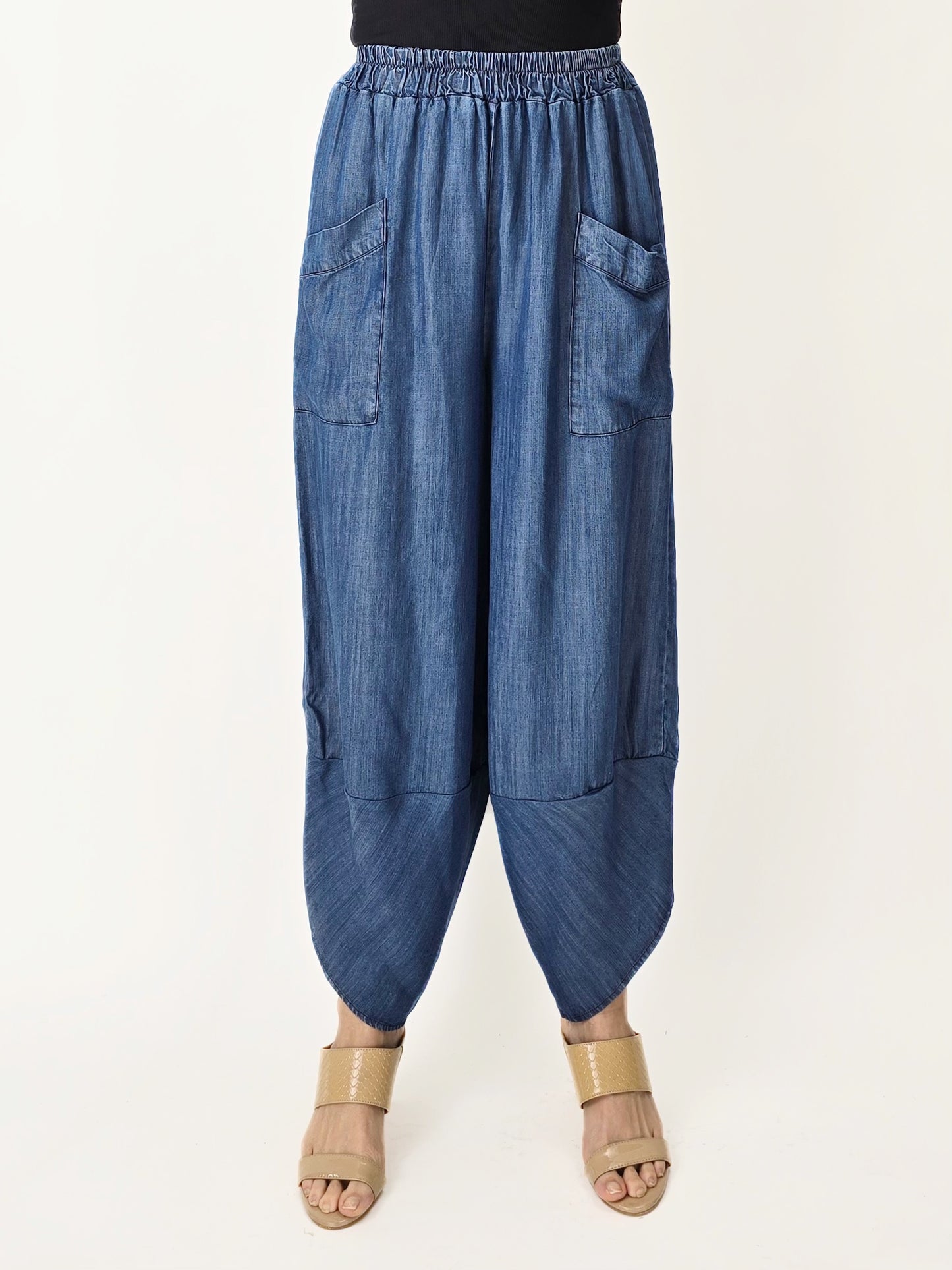 Wearable Art Shop- Chambray Lantern Pants