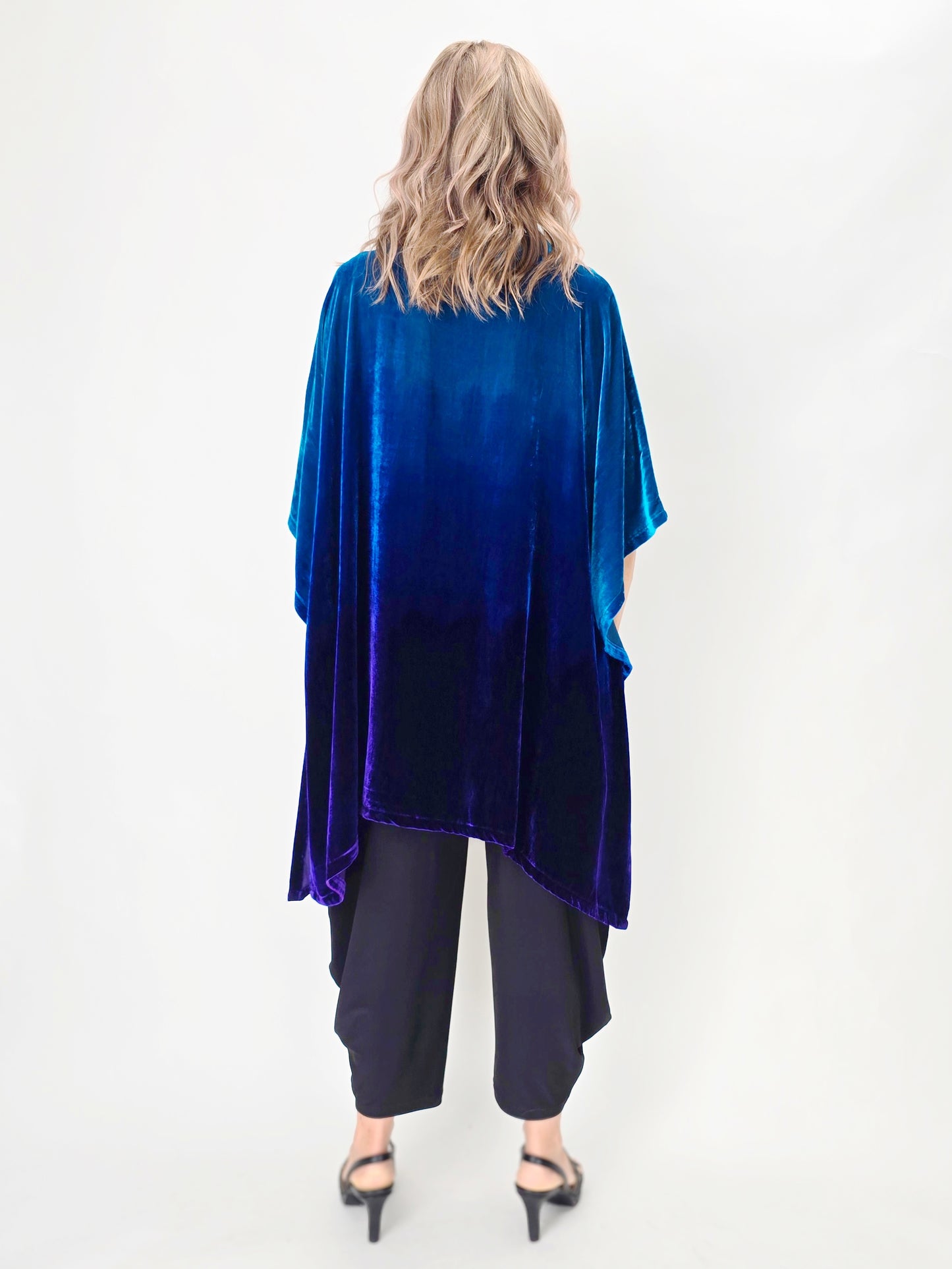Steve Sells TS- #54 Silk Velvet Cowl Poncho