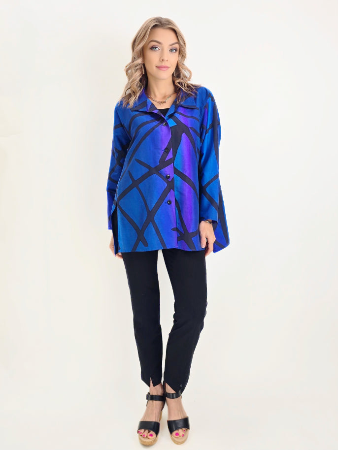 Kay Chapman- Dupioni Silk Issey Shirt