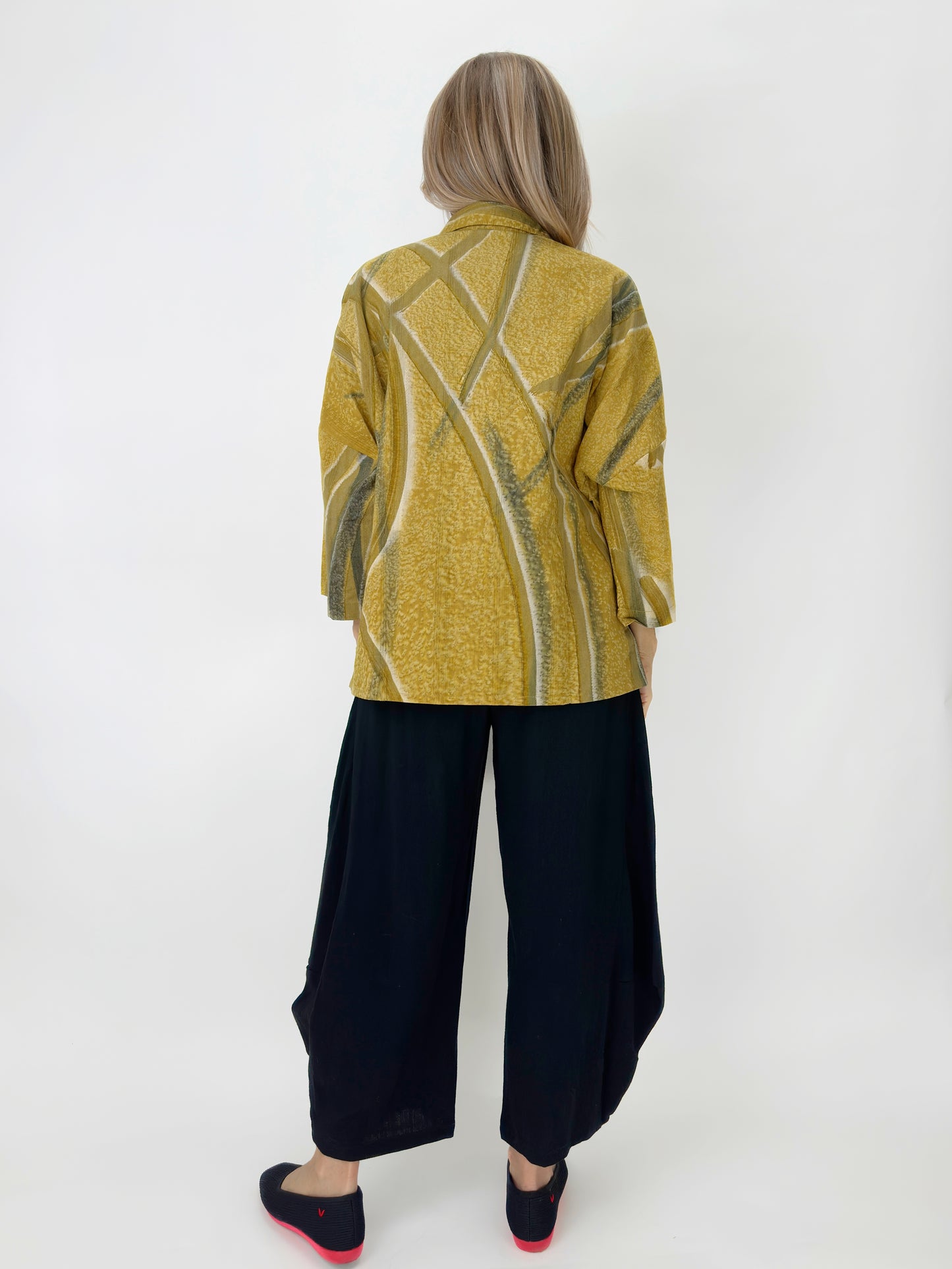 Raksa- Abstract Magenta Brushstroke Shirt