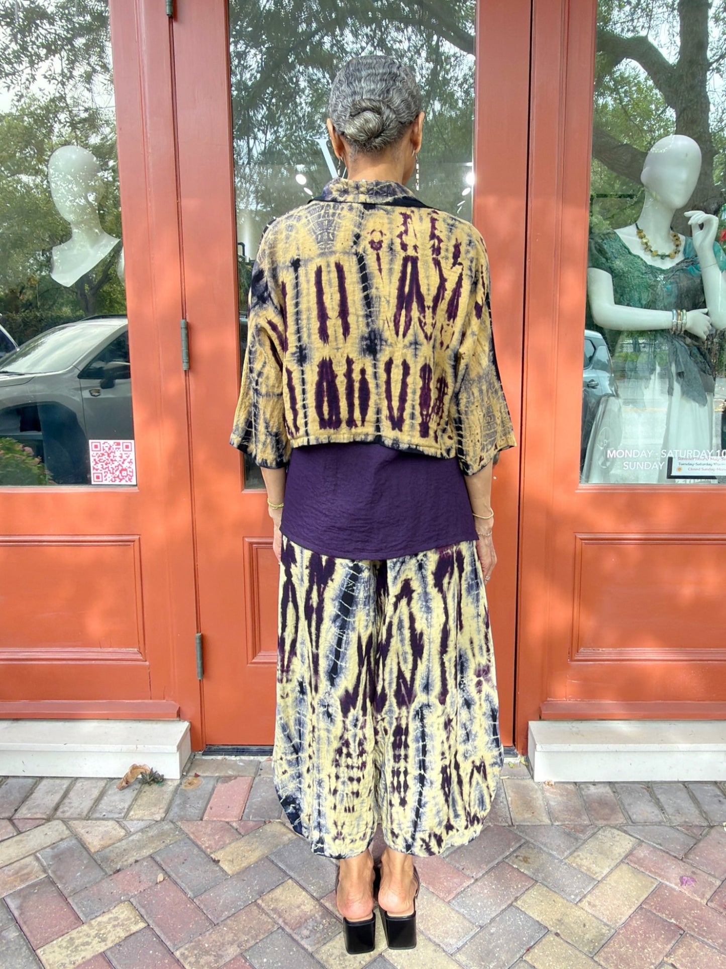 Eleven Stitch- Hand Dye Shrug