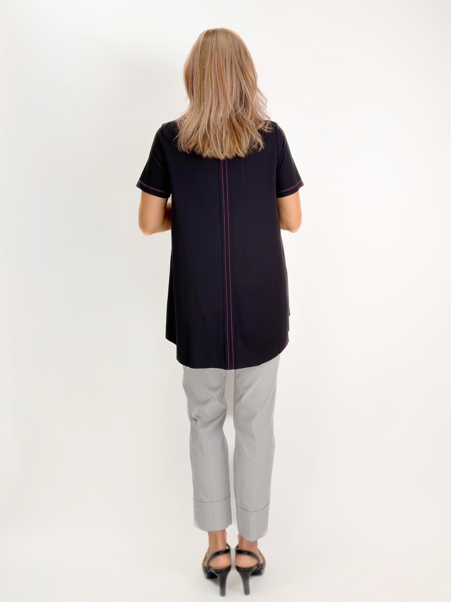 Ozai N Ku- Ponte Stitch Pocket Tee