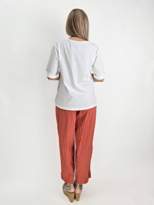 Ozai N Ku- Crinkle Cotton Pants