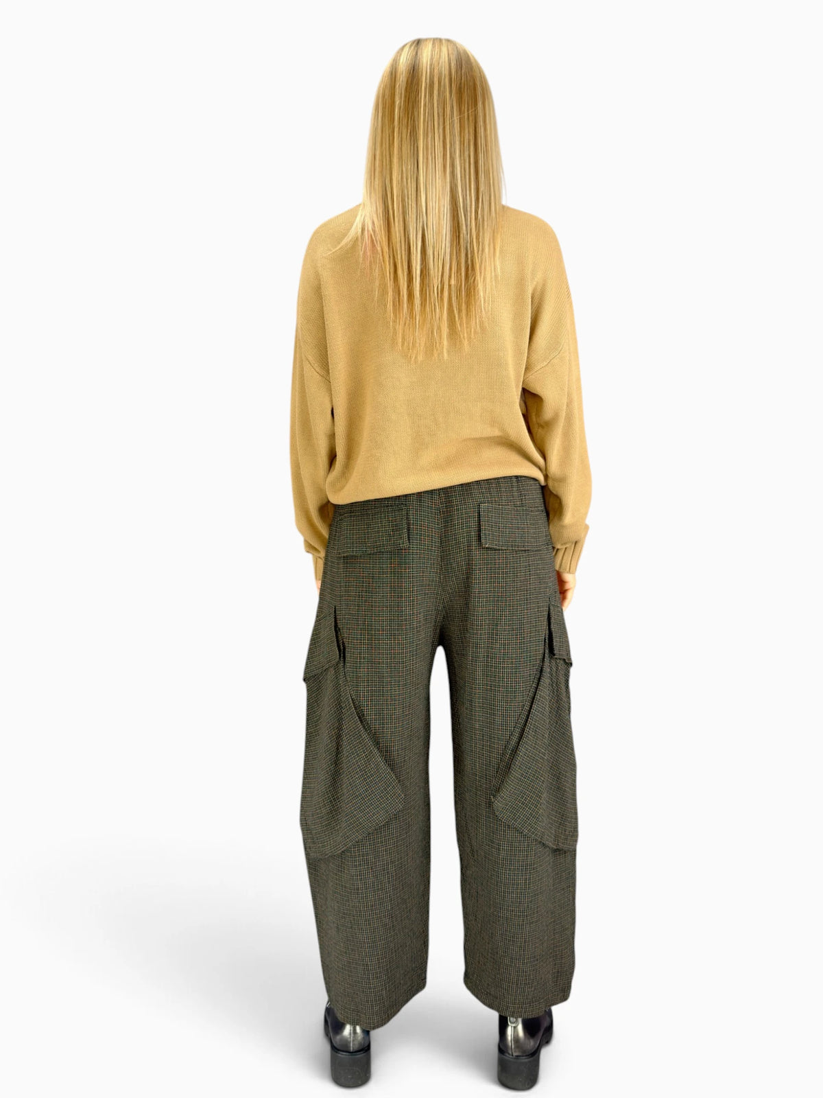 Dress to Kill- Angle Cargo Pant/ Gingham