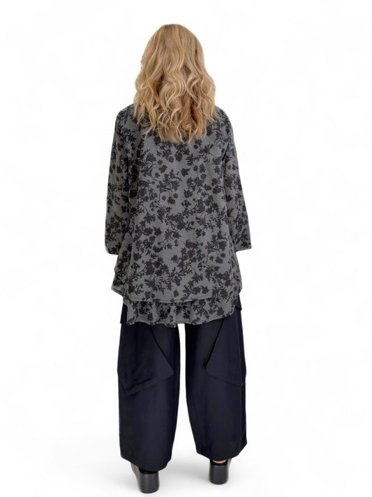 Dress to Kill- Layer Ruffle Back Shirt