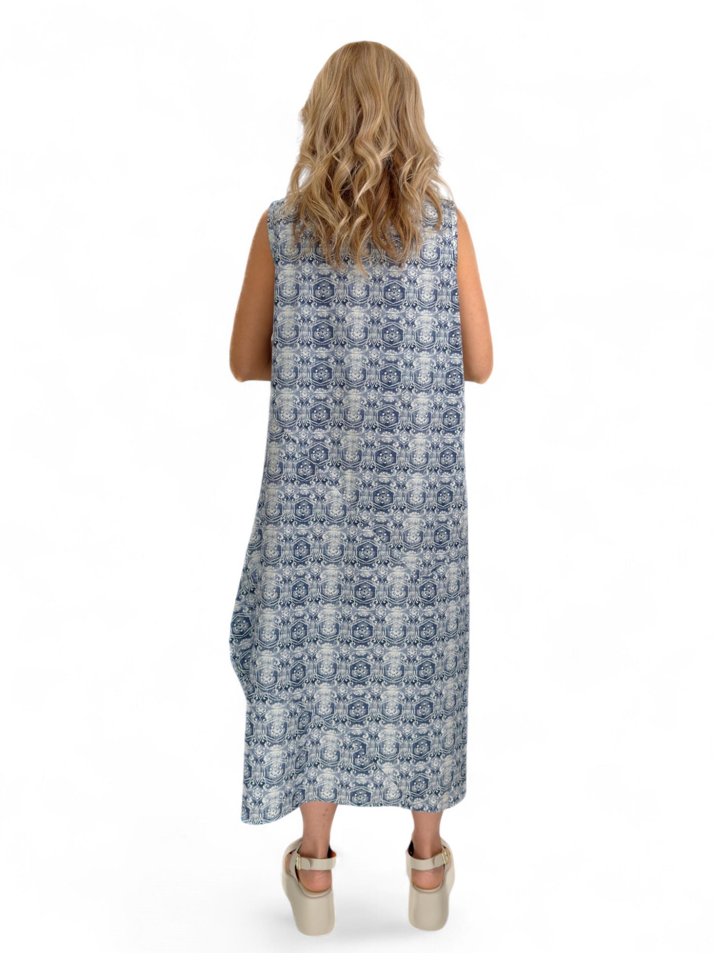 Dress to Kill- Glamour Dress/ Blue Floral