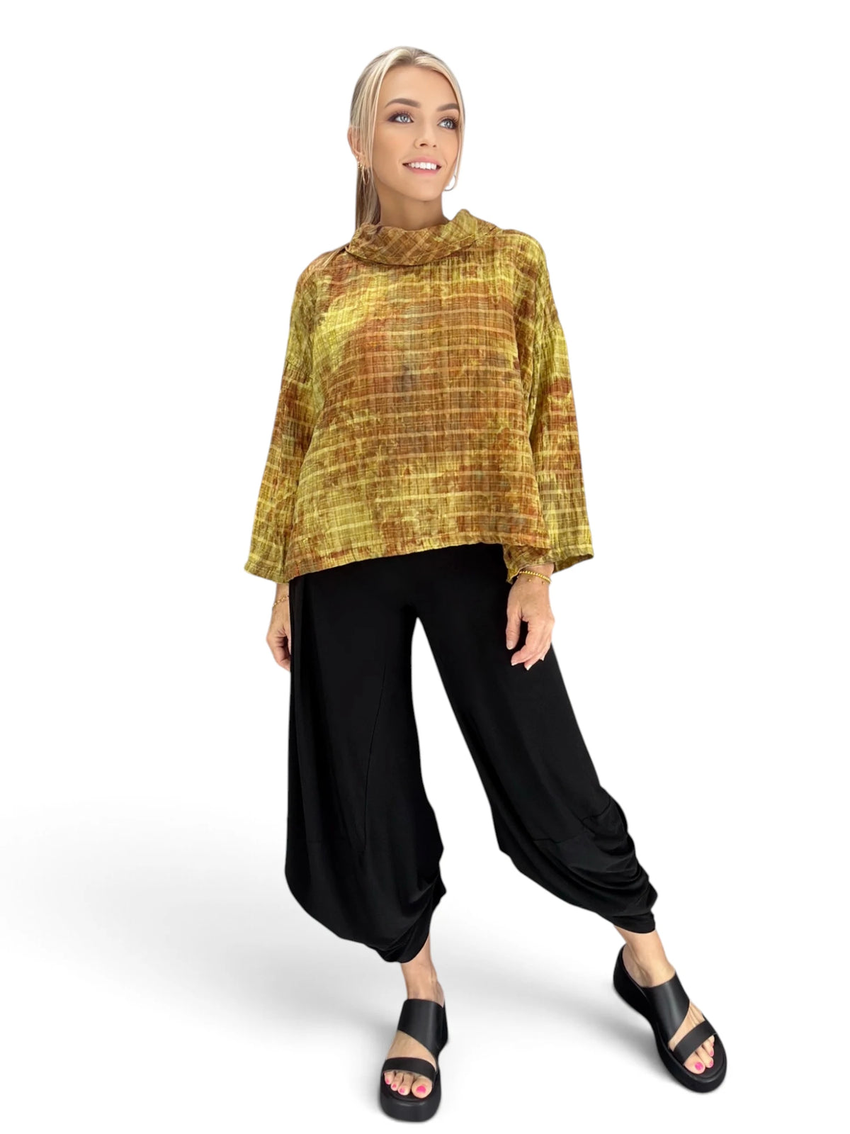Narenee Designs – Autumn Glow Cowl Top