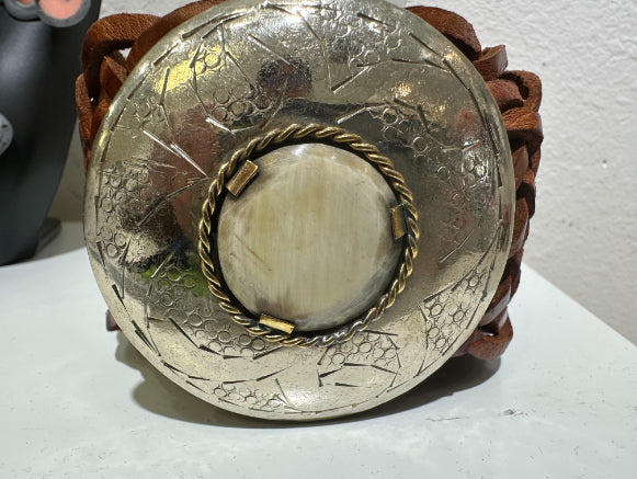 Lula Natura - Braided Leather Belt/Brown