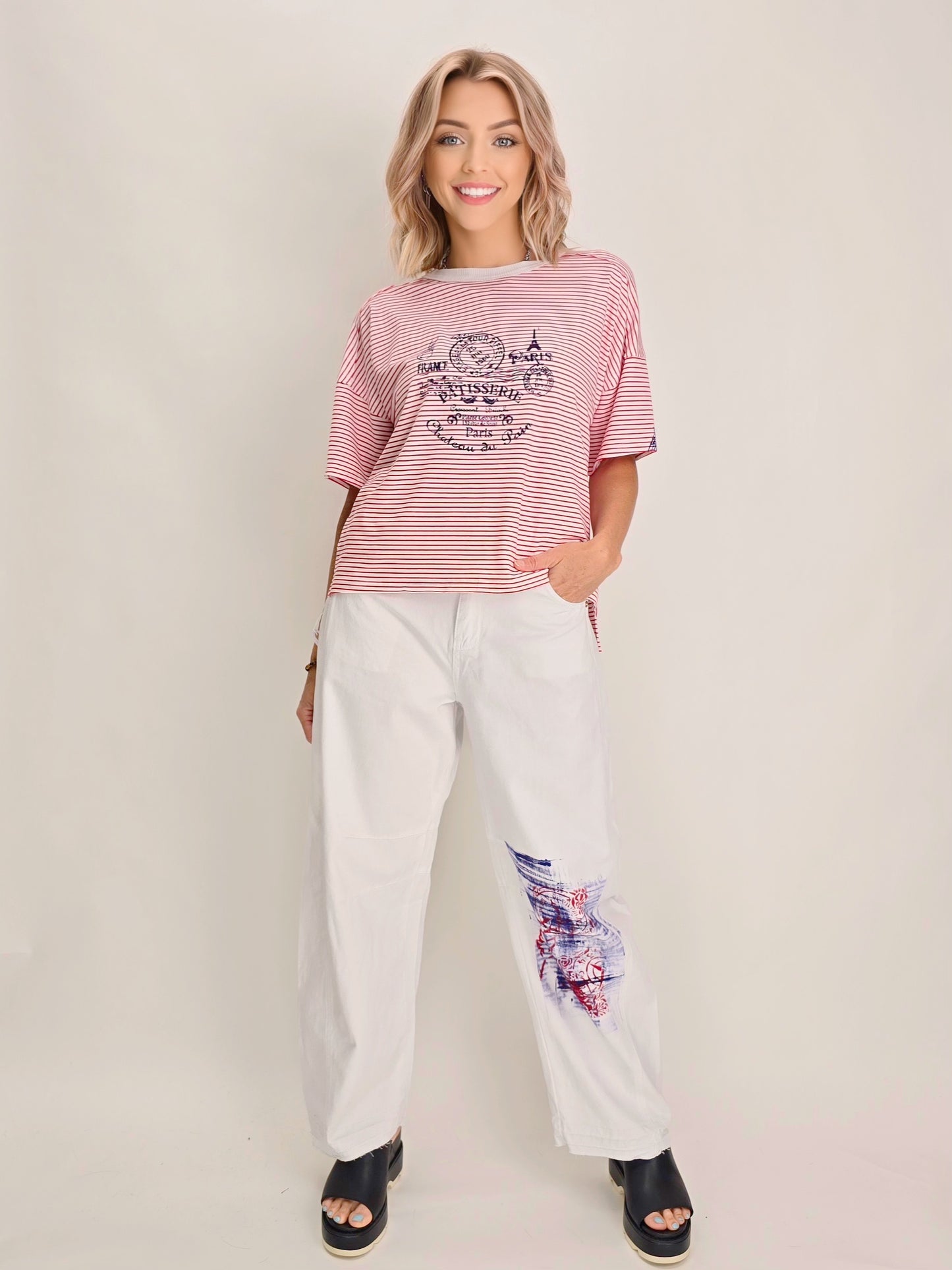 Narenee Designs- Stripe Tee