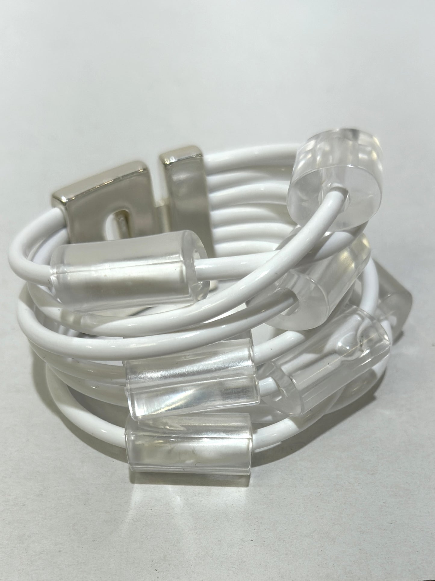 Samuel Coraux - Lukes bracelet: White / transparent