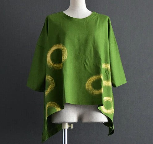 Raksa- Artisan Brushstroke Swing Top