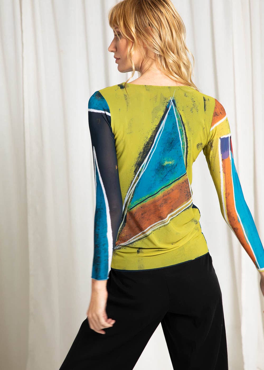 Wanderer - Florence Double Sheer Top: M/L