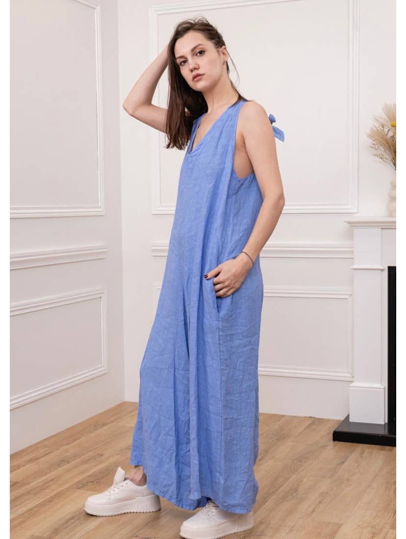 Made in Italy- Summer Linen Jumpsuit