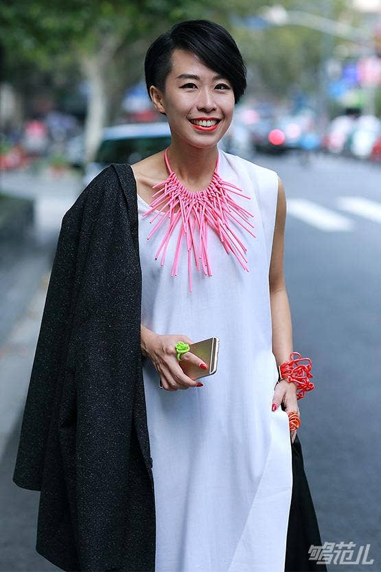 Samuel Coraux - Big Boop necklace: Orange pop