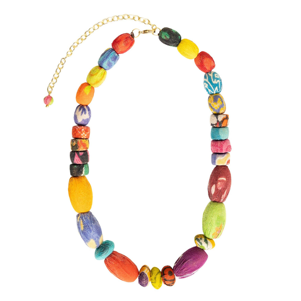 WorldFinds - Kantha Ephemera Necklace