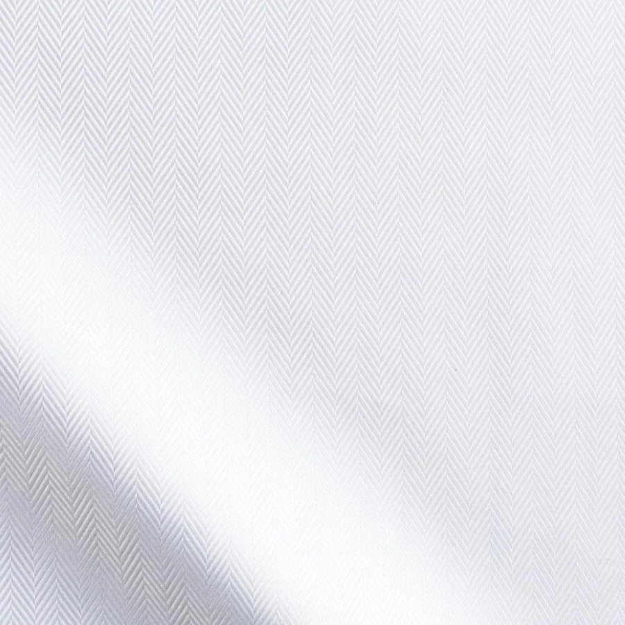 Jill McGowan- Kacey Shirt/ White Cotton Herringbone