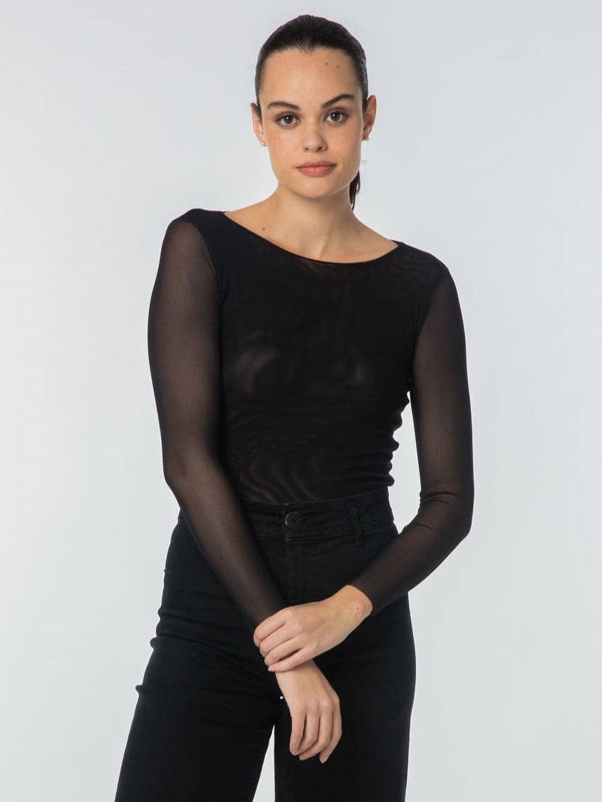 AMB Designs- Florence Solid Double Sheer Top