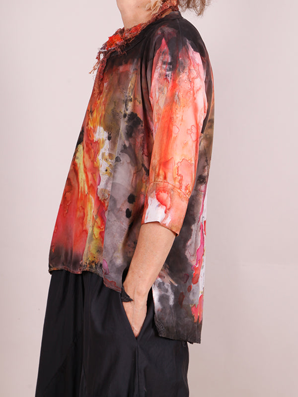 Tatiana Palnitska- MA12 On Fire Silk Blouse