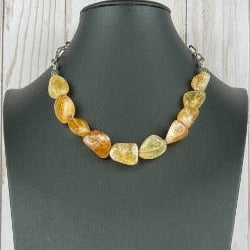 NSerena Jewelry-Citrine Nugget Necklace