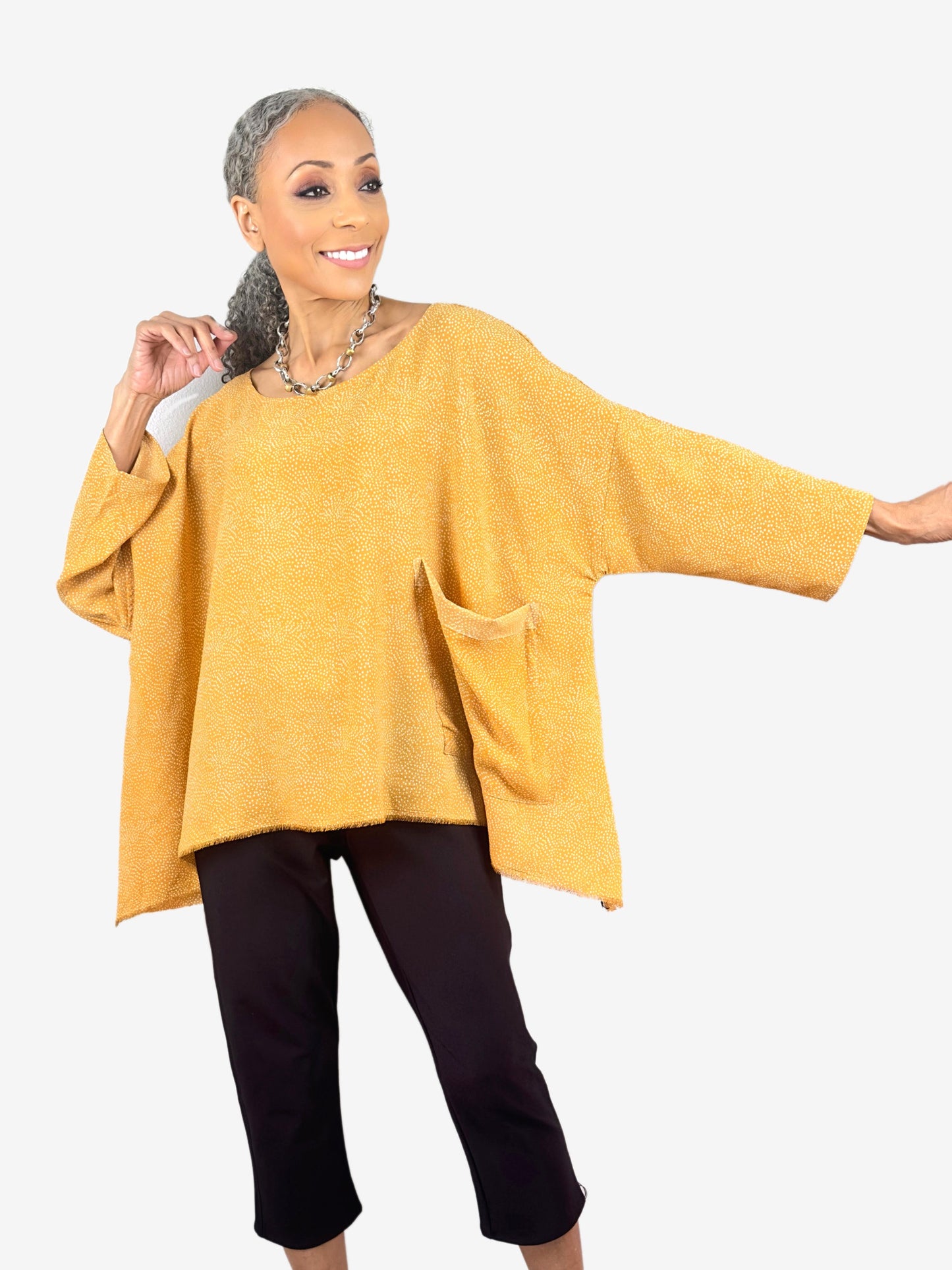 Paper Temples- Kick Crop Pants- Black Ponte