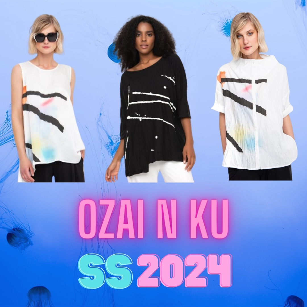 Ozai N Ku - Paint Brush Top FINAL SALE ITEM