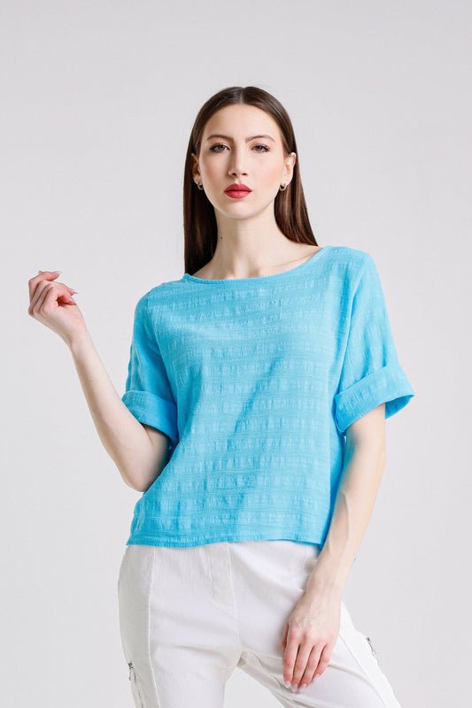 TINA Stephens - Brienne  Top/ Turquoise