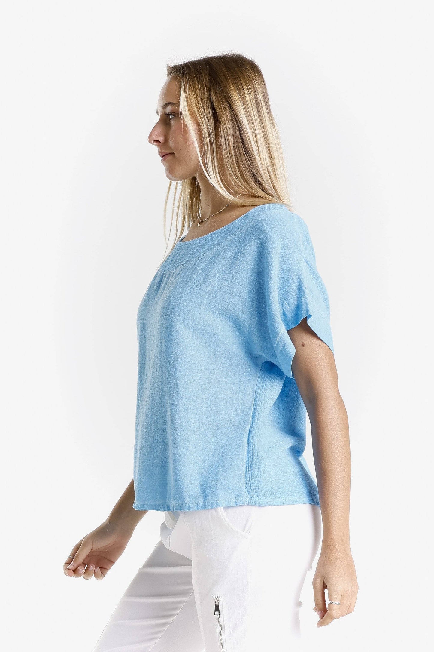TINA Stephens - Gianna Top/ Turquoise