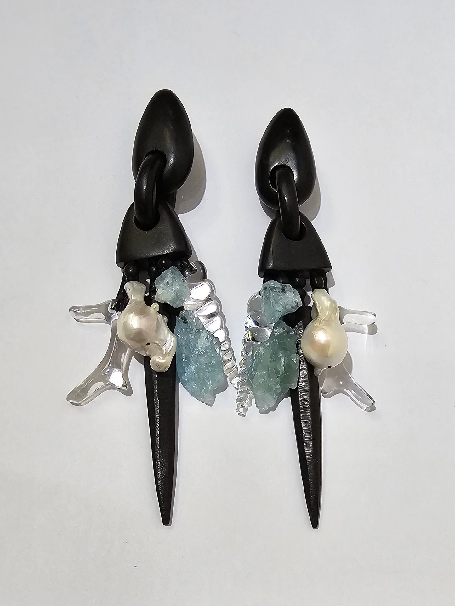 Monies- Gemstones Ear Clips