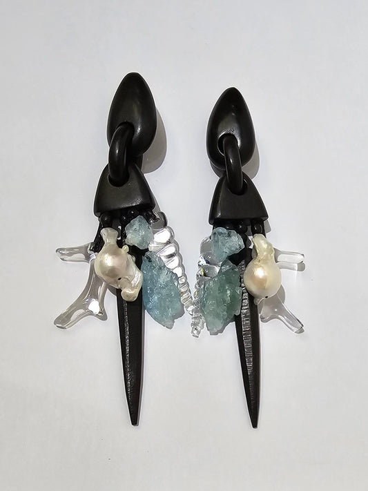 Monies- Gemstones Ear Clips