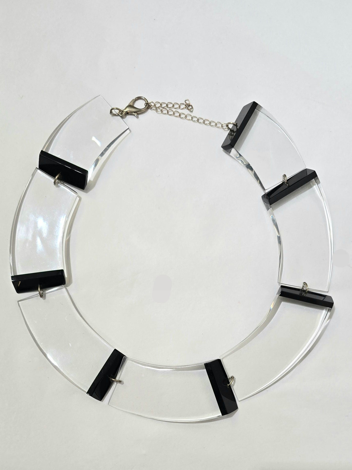 Laurent Guillot- Black & Clear Lucite Necklace