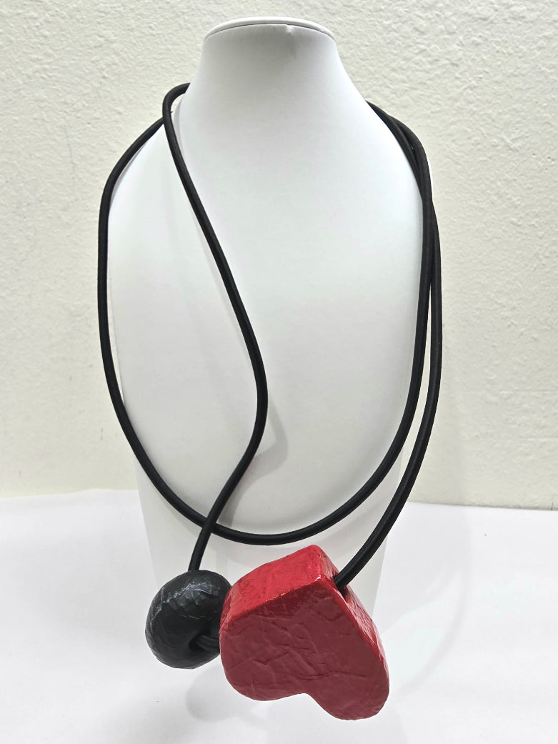 Maria Calderara-  Red Heart Necklace