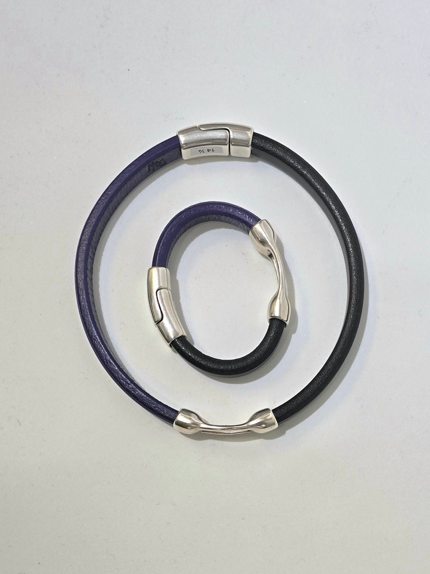 Detroit Wire Wear- Gap Bracelet/Black & Dark Purple