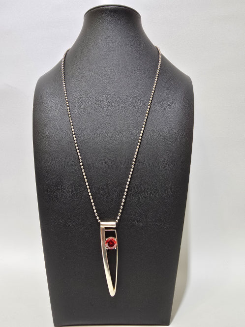 Dona Siebler - Spear with Orange Stone Necklace