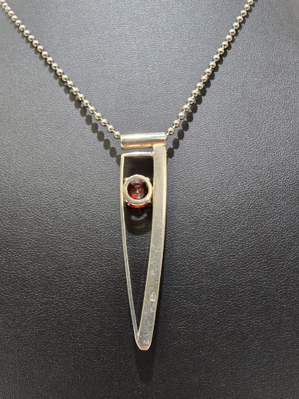 Dona Siebler - Spear with Orange Stone Necklace