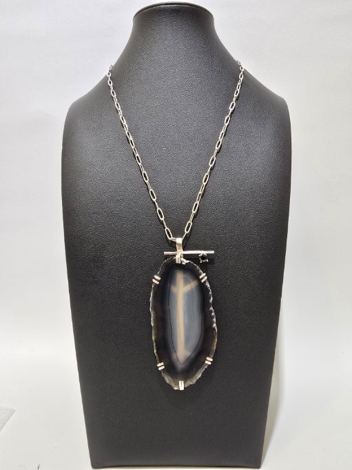 Dona Siebler - Dark And Stormy Pendant Necklace